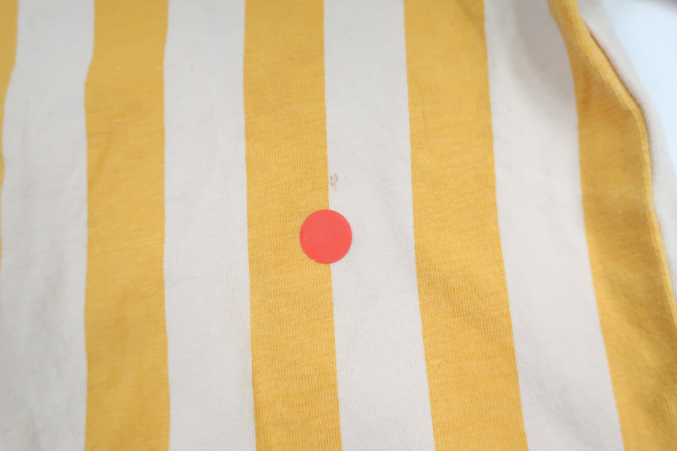 Randig body från Lindex - Storlek 80 - Gul