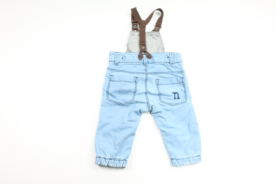 Hängselbyxor från Newbie - Storlek 68 - Denim