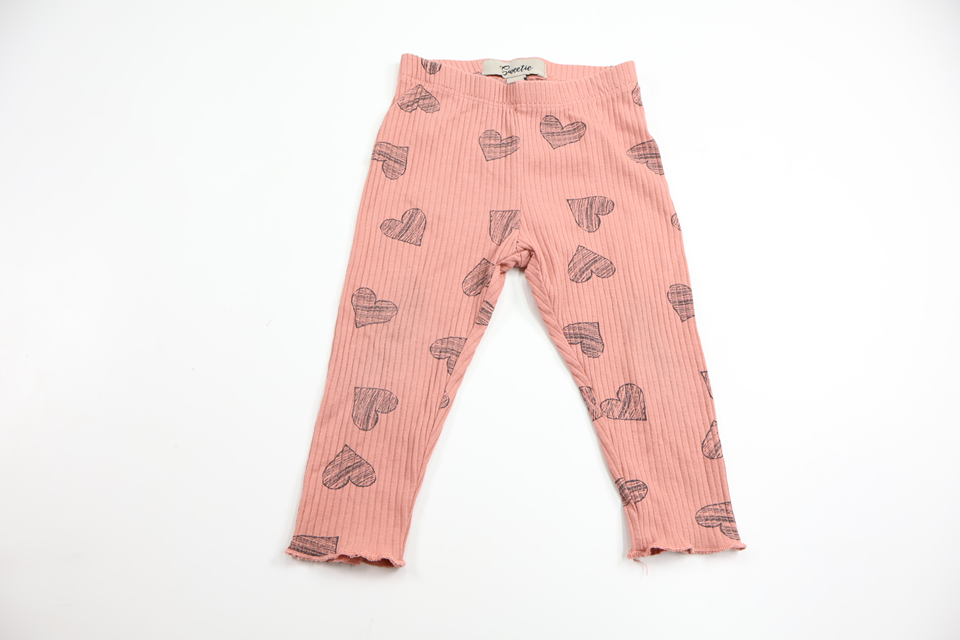 Ribbade byxor från Sweetie - Storlek 74 - Rosa