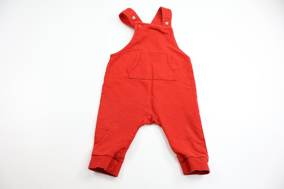 Hängselbyxor från H&M - Storlek 74 - Röd