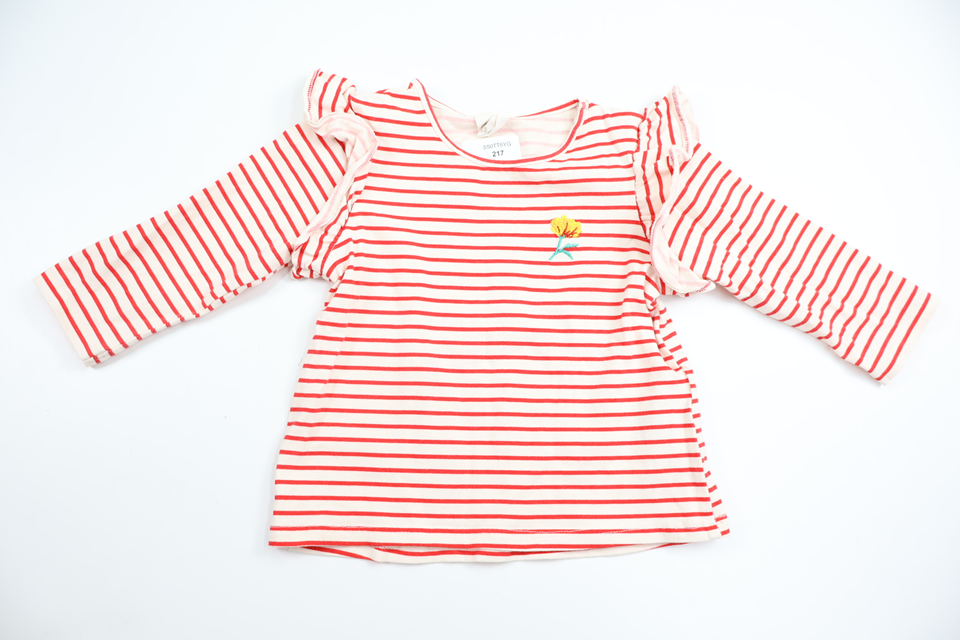 Randig tröja från H&M - Storlek 68 - Vit