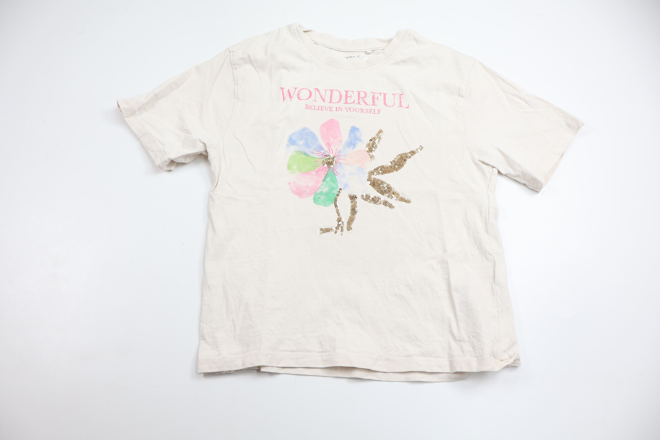T-shirt från Name It - Storlek 122/128 - Vit