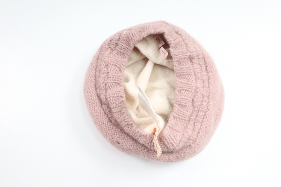 Fleecefodrad mössa i ull från Noa Noa Miniature - Storlek 92/98 - Rosa