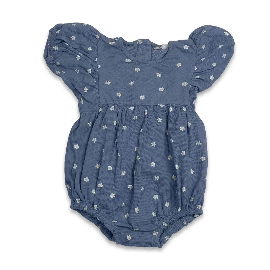 Blommig body från Kappahl - Storlek 68 - Blå