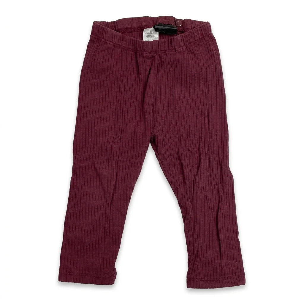 Leggings från H&M - Storlek 86 - Vinröd