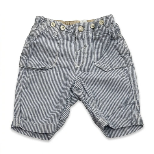 Randiga shorts från H&M - Storlek 74 - Blå