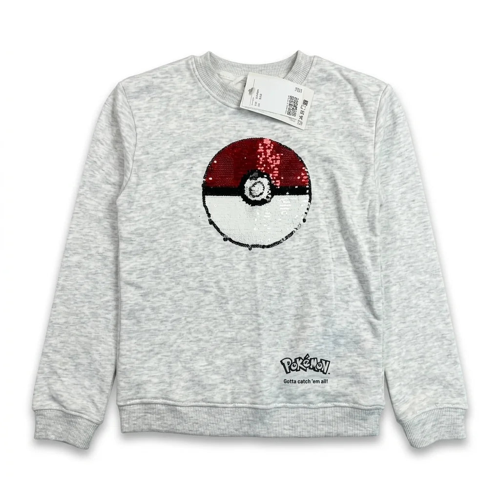 Mönstrad sweatshirt från H&M - Storlek 110/116 - Glittrig