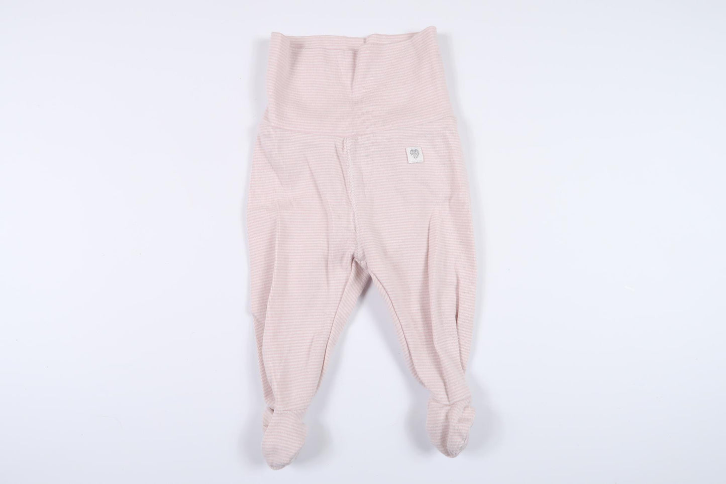 Rosa randiga byxor med fötter från H&M i storlek 50