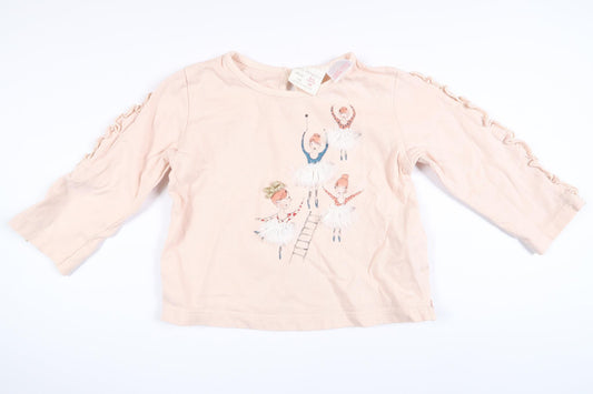 Rosa långärmad tröja från Zara i storlek 68