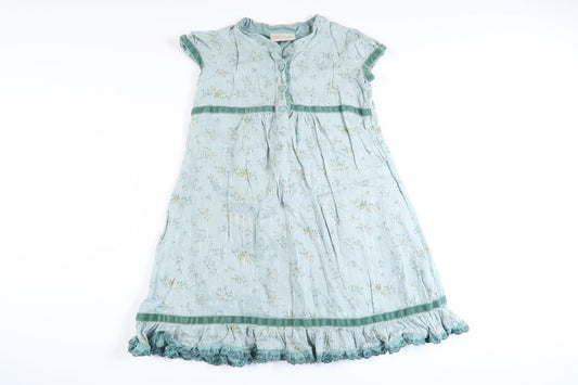 Mintgrön blommig klänning från Bon'a parte'  Kids i storlek 80