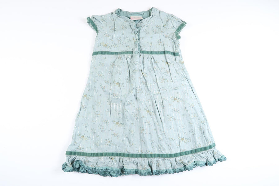 Mintgrön blommig klänning från Bon'a parte'  Kids i storlek 80