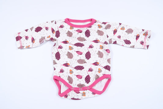 Vit långärmad body med djur från Minikids i storlek 50/56