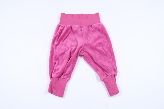 Rosa mjukisbyxor i velour från Name It i storlek 56