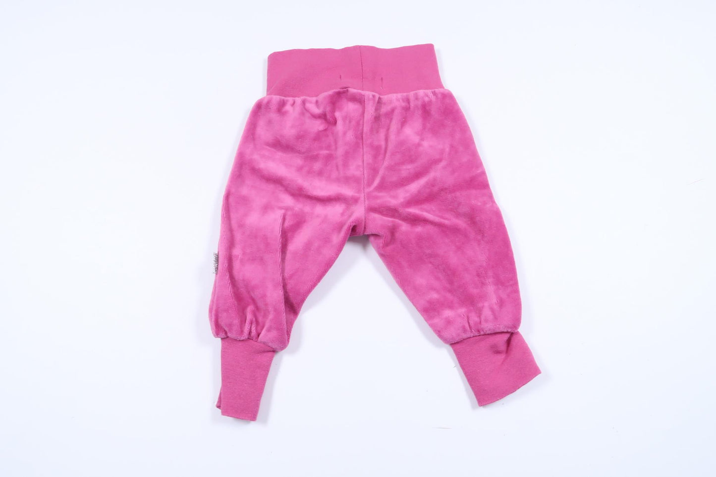 Rosa mjukisbyxor i velour från Name It i storlek 56