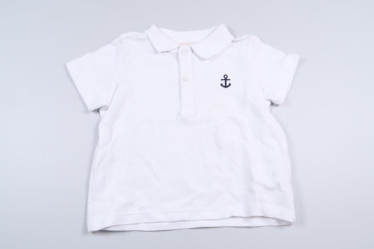 Vit pikétröja från Koton Baby i storlek 74/80