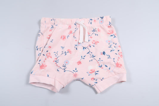 Rosa blommiga shorts från Ellos i storlek 62