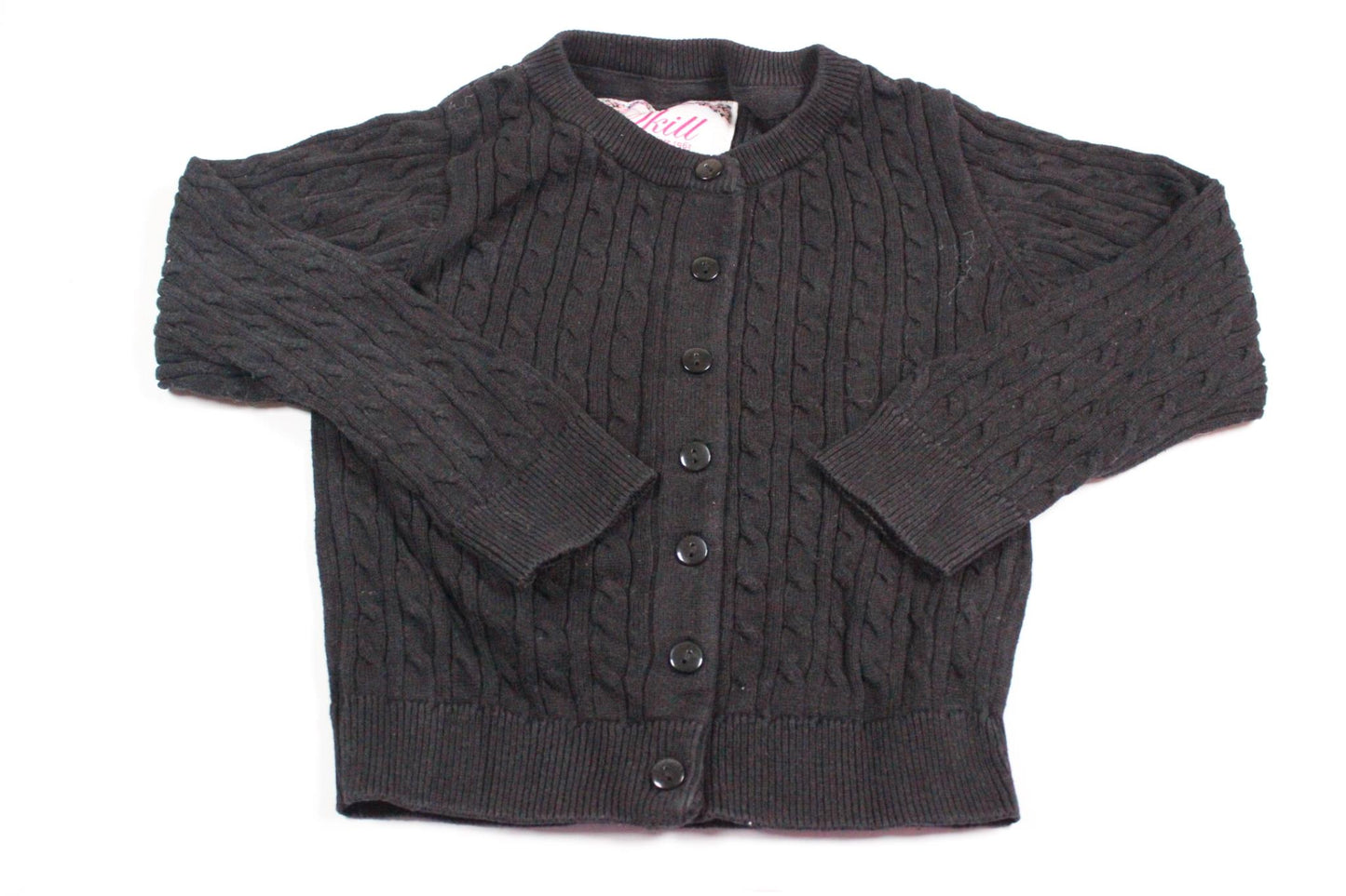 Svart stickad kofta från Skill i storlek 98/104