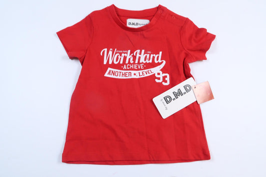 Helt ny röd kortärmad tröja från D.M.D i storlek 74