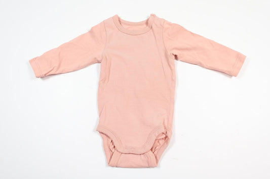 Rosa långärmad body från Lindex i storlek 56