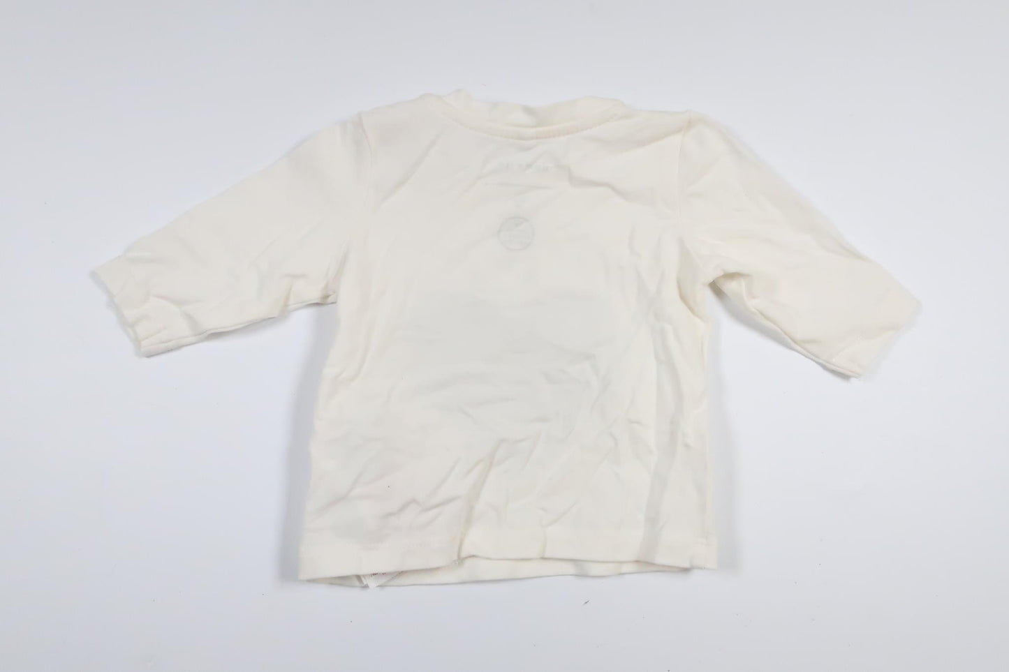 Benvit långärmad tröja med hjärtan från Name It i storlek 50