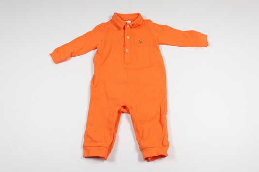 Neon orange långärmad jumpsuit från Ralph Lauren i storlek 9 M