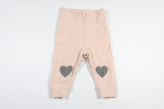 Rosa byxor med hjärtan från Lindex i storlek 62