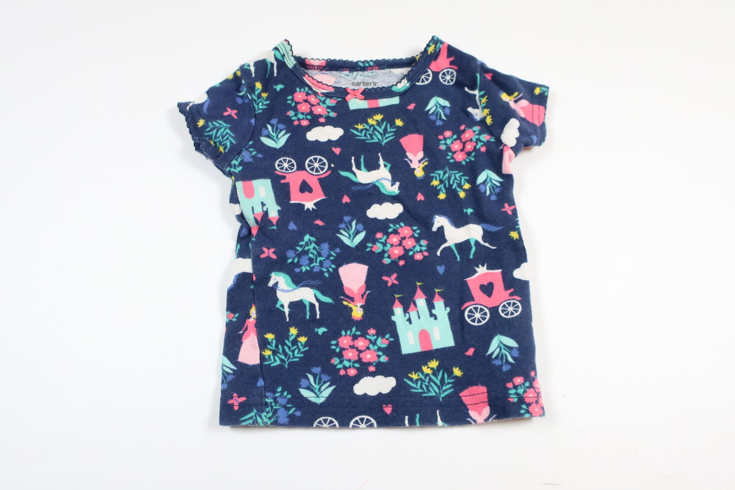 Marinblå tvådelad pyjamas från Carter's i storlek 6 M