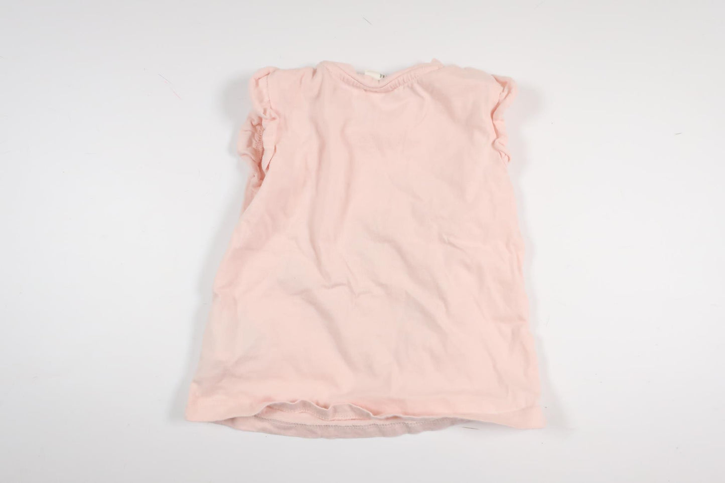 Rosa kortärmad tröja med leopard från H&M i storlek 68