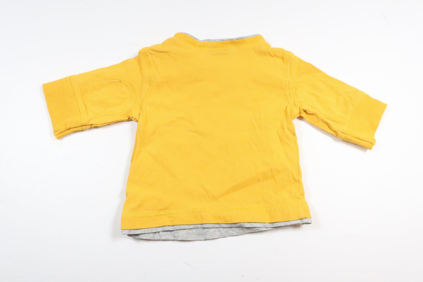 Gul långärmad tröja med lastbil från Mini i storlek 56