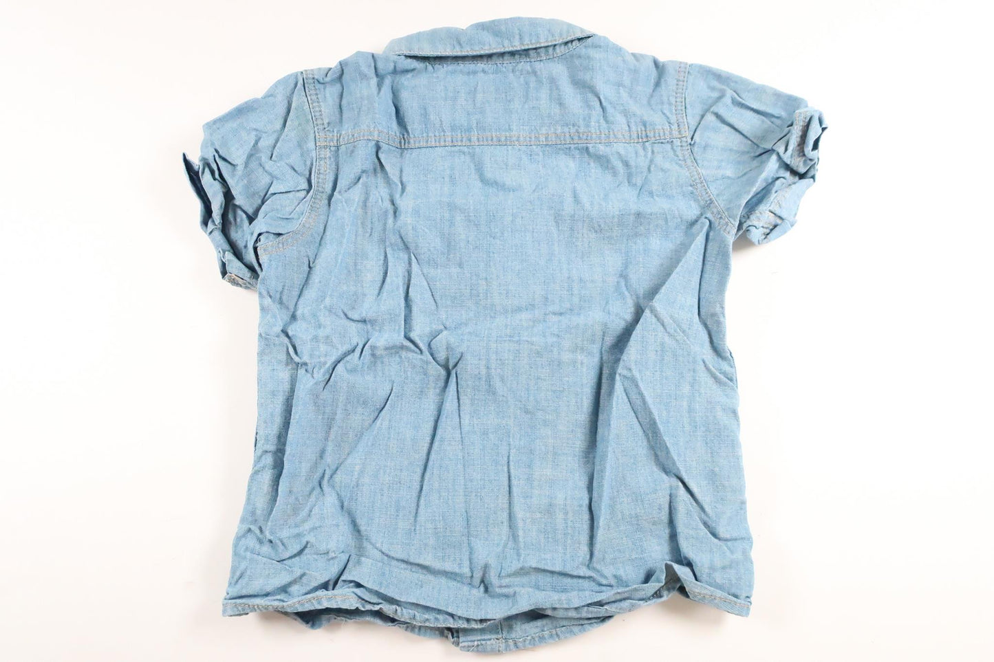 Blå kortärmad skjorta från H&M i storlek 86