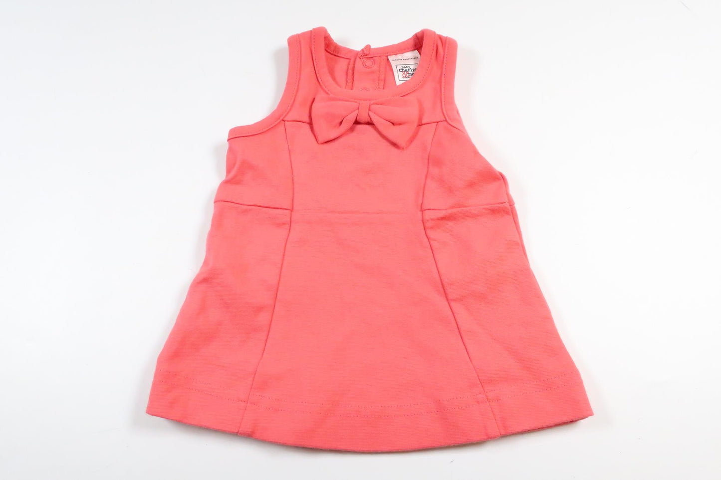 Pink dress with bow from Baby Charlie &amp; Me in size 56
