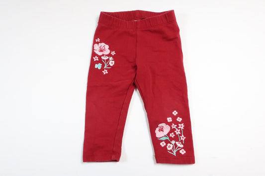 Vinröda byxor från H&M i storlek 74