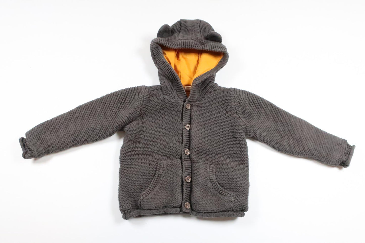 Stickad kofta från Lupilu - Storlek 74/80 - Grå