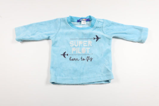 Tröja i velour från Lupilu - Storlek 50/56 - Blå