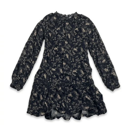 Blommig klänning från H&M - Storlek 122 - Svart
