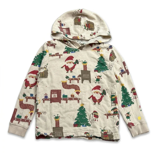 Mönstrad munkjacka från H&M - Storlek 98/104 - Beige