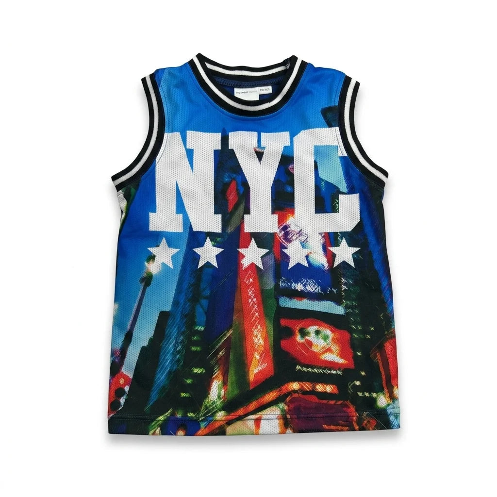 Mönstrat linne från My Wear Young - Storlek 98/104 - Blå