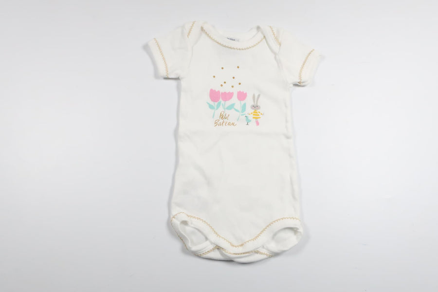 Body från Petit Bateau - Storlek 56/62 - Vit