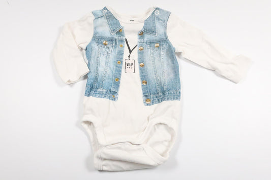 Body från H&M - Storlek 56 - Vit