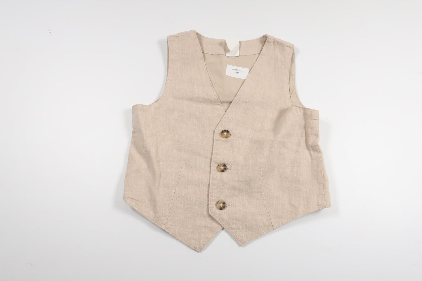 Väst i linnemix från H&M - Storlek 80 - Beige
