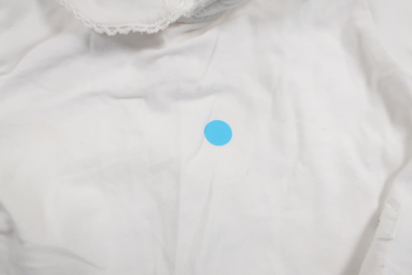 Body med krage från Newbie - Storlek 74 - Vit