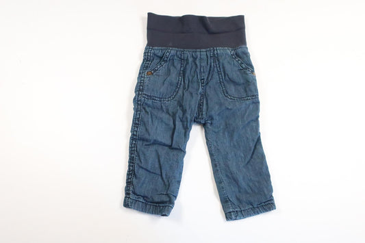 Lätt fodrade byxor från Newbie - Storlek 62 - Denim