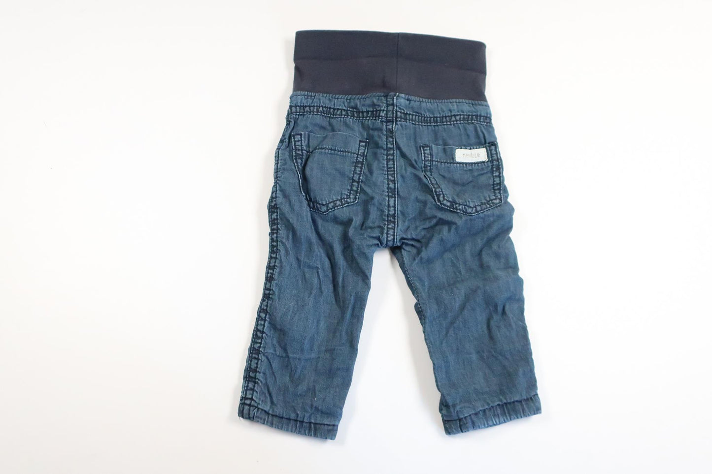 Lätt fodrade byxor från Newbie - Storlek 62 - Denim