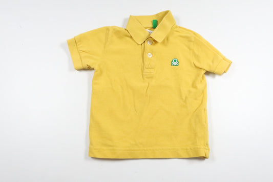 Pikétröja från United Colors of Benetton - Storlek 80 - Gul