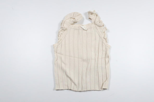 Stickat linne från H&M - Storlek 68/74 - Benvit