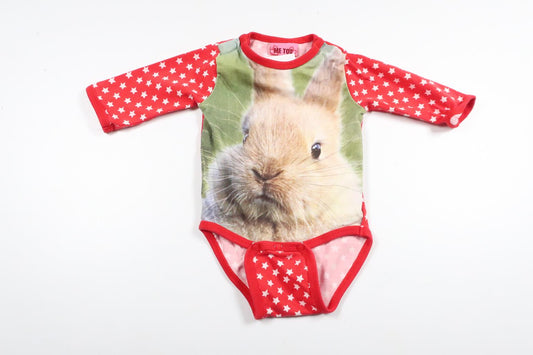 Body från MeToo - Storlek 56 - Röd