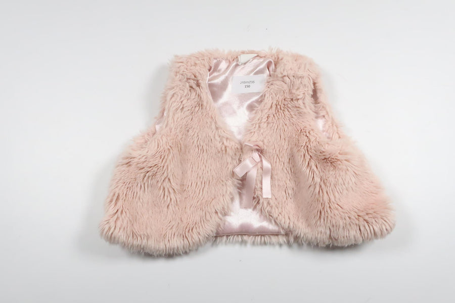 Väst i fuskpäls från H&M - Storlek 68 - Rosa