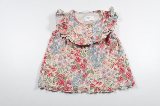 Ribbat linne från H&M - Storlek 68 - Multi