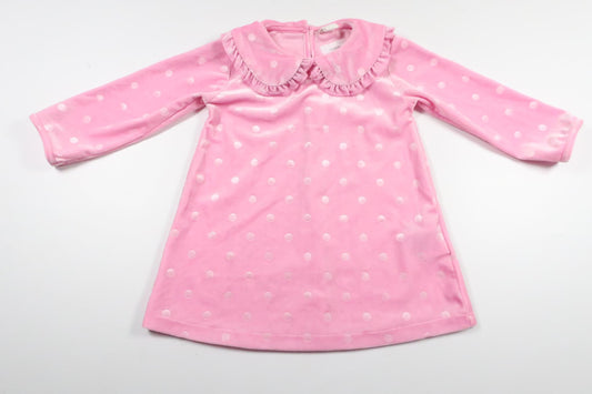 Klänning i velour från H&M - Storlek 80 - Rosa