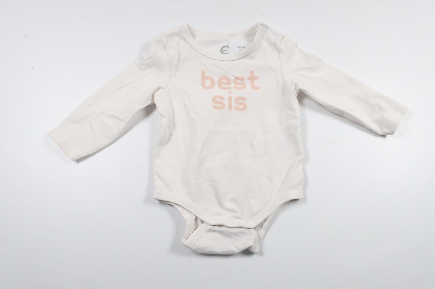 Body "Best Sis" från Cubus - Storlek 62 - Vit